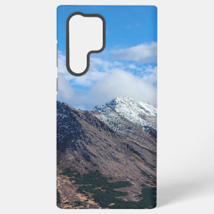 Wilde bergketen met besneeuwde toppen samsung galaxy hoesje