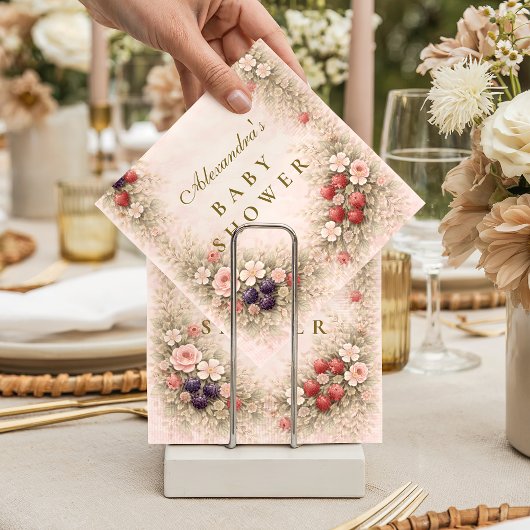 Wilde-besidentuin Baby Shower Servet