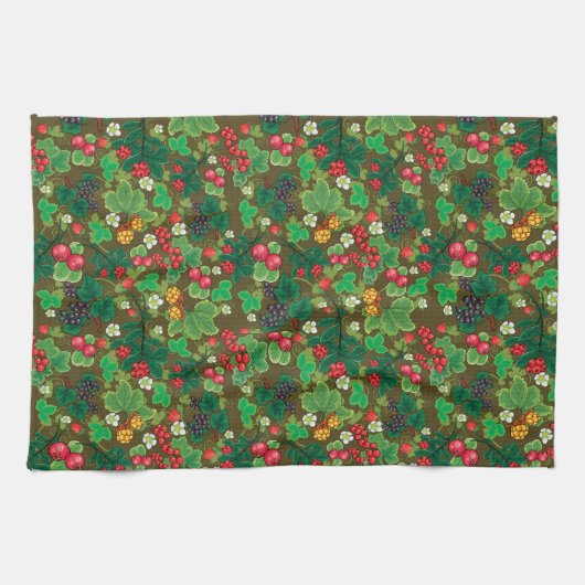 Wilde Bessen  Theedoek (Horizontaal)