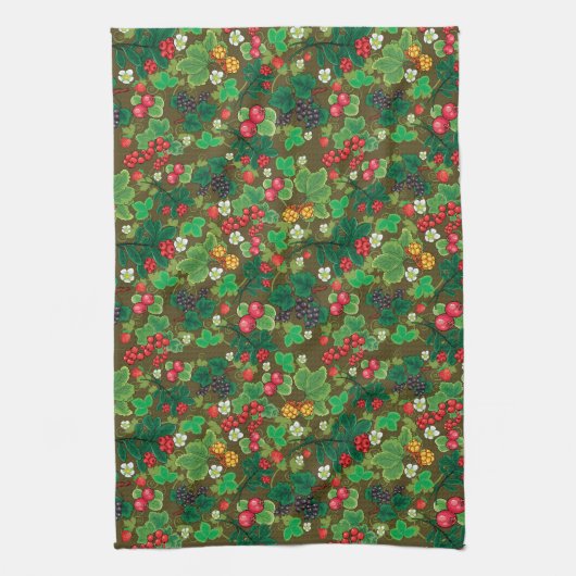 Wilde Bessen  Theedoek (Verticaal)