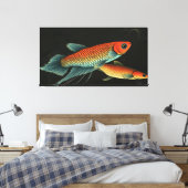 Wilde Betta paar Canvas Afdruk (Insitu (Slaapkamer))