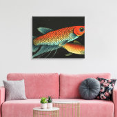 Wilde Betta paar Canvas Afdruk (Insitu (Woonkamer))