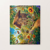Wilde Bijen bij het Insectenhotel Legpuzzel (Verticaal)