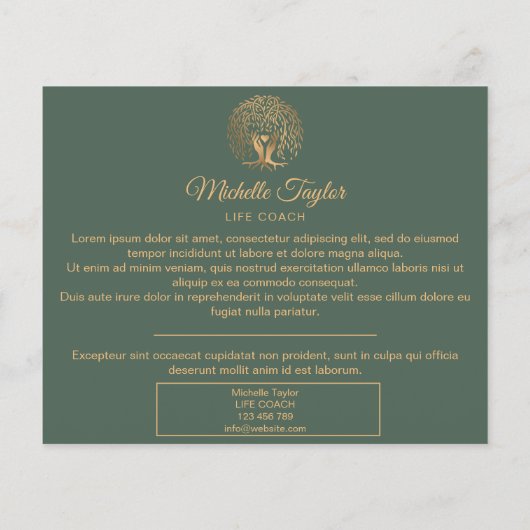 Wilde biotoop, therapie, psycholoog (Achterkant)