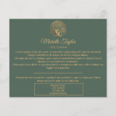 Wilde biotoop, therapie, psycholoog flyer (Achterkant)