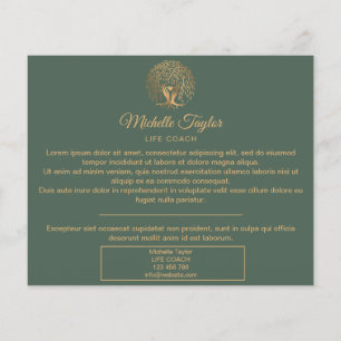 Wilde biotoop, therapie, psycholoog flyer