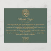 Wilde biotoop, therapie, psycholoog flyer (Achterkant)