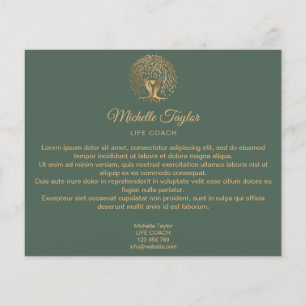 Wilde biotoop, therapie, psycholoog flyer