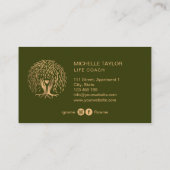 Wilde biotoop, therapie, psycholoog visitekaartje (Achterkant)