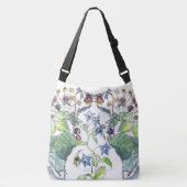 Wilde Blackberry Borage Wilde Floral Canvas tas (Voorkant)