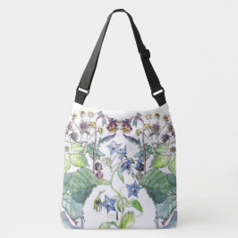 Wilde Blackberry Borage Wilde Floral Canvas tas