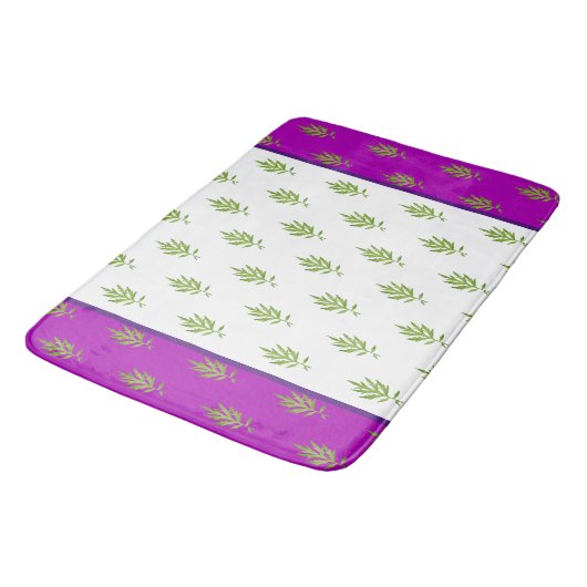 Wilde bladeren op een badmat (Gekanteld)