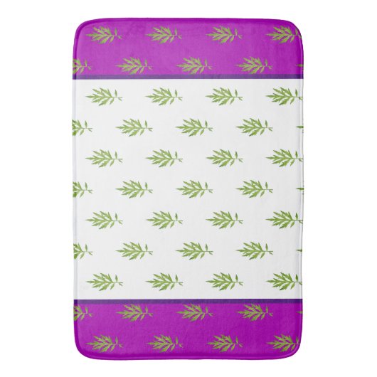 Wilde bladeren op een badmat (Voorkant Verticaal)