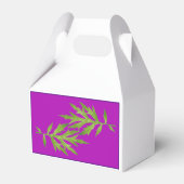 Wilde bladeren op een gevel gunst doos bedankdoosjes (Achterkant)