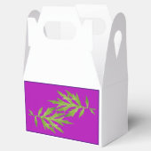 Wilde bladeren op een gevel gunst doos bedankdoosjes (Geopend)