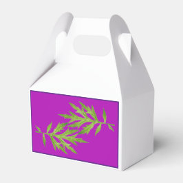 Wilde bladeren op een gevel gunst doos bedankdoosjes