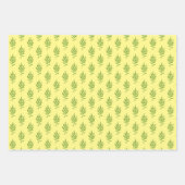 Wilde bladeren op een set inpakpapier (Voorkant 2)