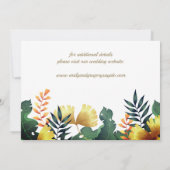 Wilde bladeren, save the date kaart (Achterkant)