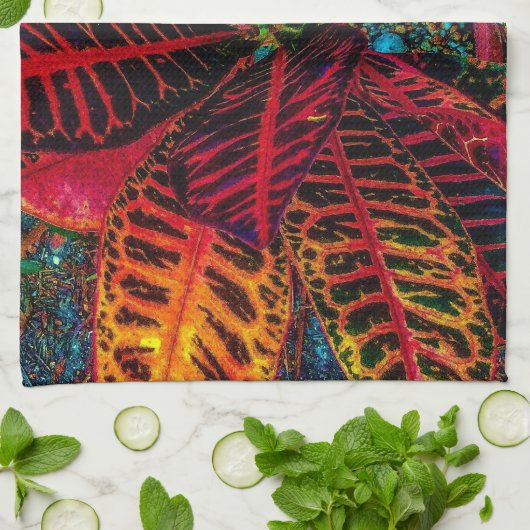 Wilde bladeren theedoek (Gevouwen)