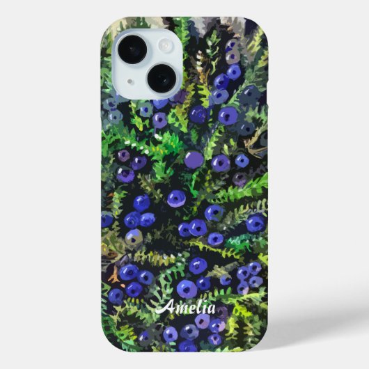 Wilde blauwe bessen Case-Mate iPhone case (Achterkant)