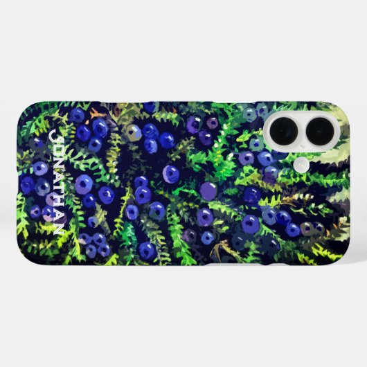 Wilde blauwe kruisbessen Case-Mate iPhone case (Achterkant (horizontaal))