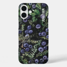 Wilde blauwe kruisbessen iPhone 16 plus hoesje