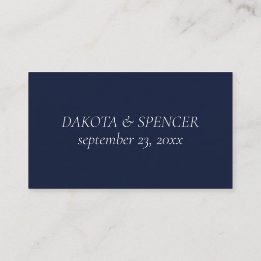 wilde bloei | Classic Blue Bohemian Flowers Websit Informatiekaartje (Achterkant)