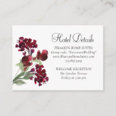 wilde bloei | Crimson Red Bohemian Accommodaties Informatiekaartje (Voorkant)