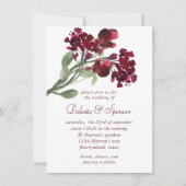 wilde bloei | Crimson Red Bohemian Flowers Kaart (Voorkant)