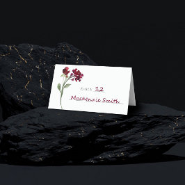 wilde bloei | Crimson Red Bohemian Garden Flowers Plaatskaartje