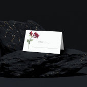 wilde bloei | Crimson Red Bohemian Garden Flowers Plaatskaartje