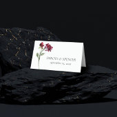 wilde bloei | Crimson Red Bohemian Garden Flowers Plaatskaartje