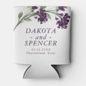 wilde bloei | Deep Paarse Bohemian Save the Date Blikjeskoeler (Voorkant)