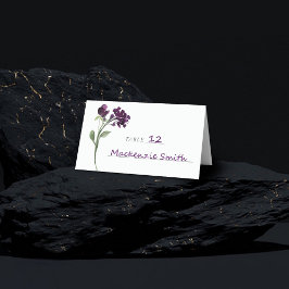 wilde bloei | Diepe Paarse Boheemse Tuinbloemen Plaatskaartje