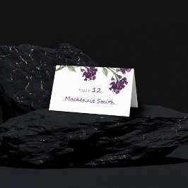 wilde bloei | Diepe Paarse Boheemse Tuinbloemen Plaatskaartje