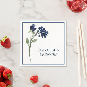 wilde bloei   Klassieke Blauwe Boheemse Tuin Bruil Servet