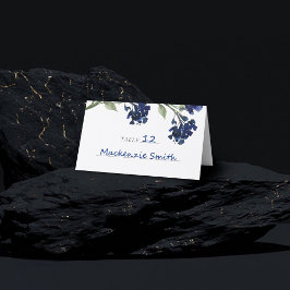 wilde bloei | Klassieke Blauwe Boheemse Tuinbloeme Plaatskaartje