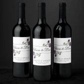 wilde bloei | Paarse Bohemian juicht om lief te he Wijn Etiket