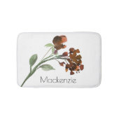 wilde bloei | Terracotta Sinaasappel Boheems Custo Badmat (Voorkant)