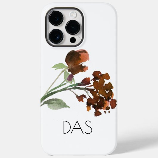 wilde bloei | Terracotta Sinaasappel Boheems Custo Case-Mate iPhone Case (Achterkant)