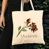 wilde bloei | Terracotta Sinaasappel Boheems Custo Tote Bag