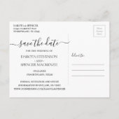 wilde bloei | Terracotta Sinaasappel Flower Save t Aankondigingskaart (Achterkant)