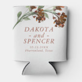 wilde bloei | Terracotta Sinaasappel Flower Save t Blikjeskoeler (Voorkant)