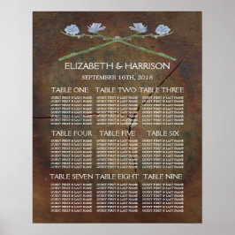 Wilde bloeiend eihout poster