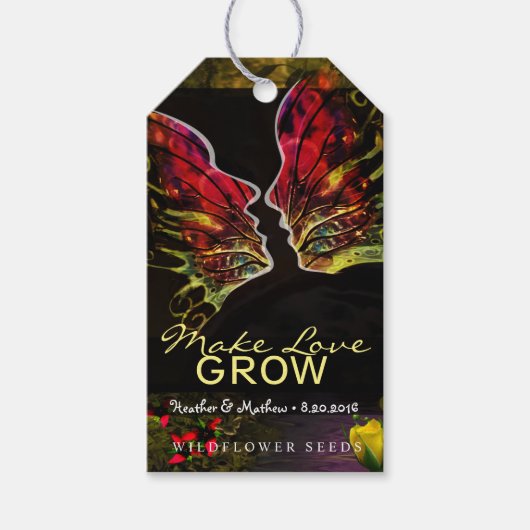 Wilde bloeiende Labels Cadeaulabel (Voorkant)