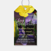 Wilde bloeiende Labels Cadeaulabel (Achterkant)