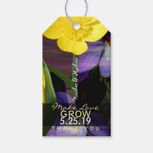 Wilde bloeiende Labels Cadeaulabel (Voorkant)