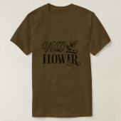 Wilde bloem01 t-shirt (Design voorkant)