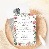 Wilde bloem 2022 Afstuderen Uitnodiging