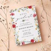 Wilde bloem 2023 Afstuderen Uitnodiging